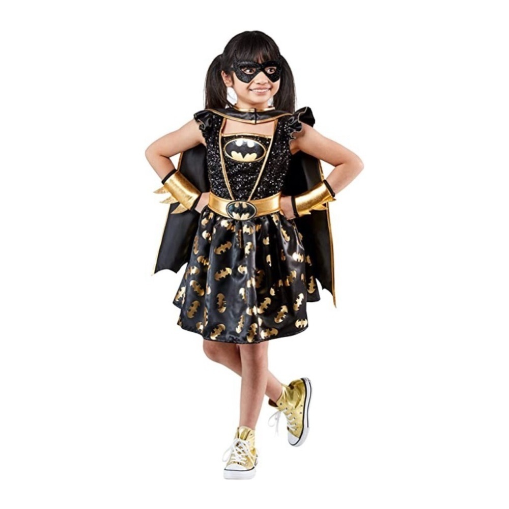 Rubies DC Comics Batgirl Sequin Halloween Costume Size Girls 3T 4T NWT - Picture 3 of 10